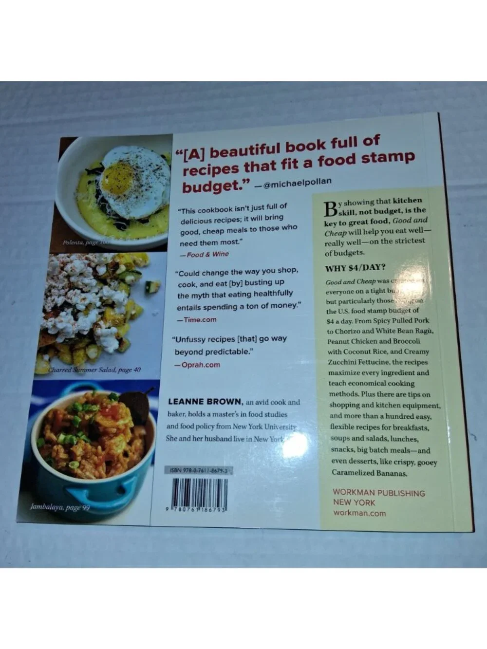 Good And Cheap: Eat Well On $4 A Day By Leanne Brown - Paperback Cookbook